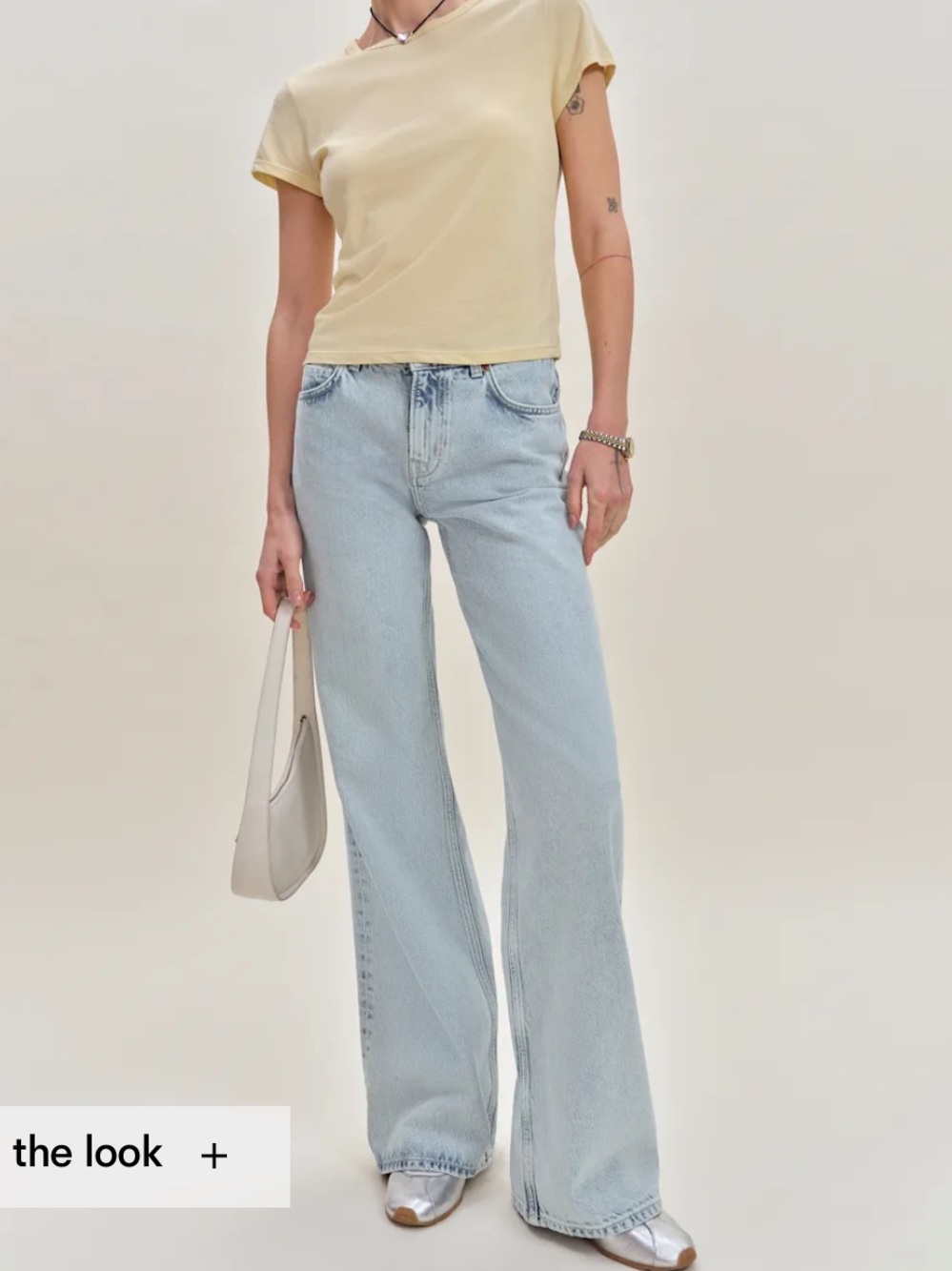 Reformation Cary Low Rise Slouchy Wide Leg Jeans (Light Blue Wash)